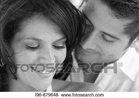 close up image on happy engaged couple View Large Photo Image Stock Photo - close up image on happy engaged couple. Fotosearch