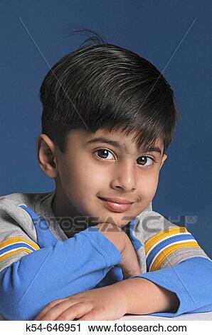 Stock Image - Close-up of a little boy.. Fotosearch