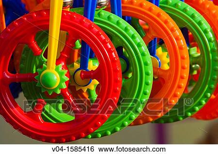 Stock Photograph - Close up of a plastic wheels toy at the annual fair in Bremen, Germany, Europe. Fotosearch