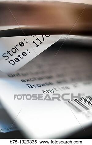 Stock Photography - close-up of a visa ticket with barcode. Fotosearch