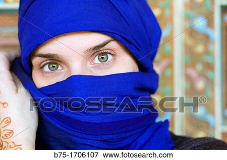 Close up of a woman portrait with hijab View Large Photo Image Stock Photo - Close up of a woman portrait with hijab. Fotosearch