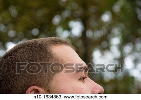 Stock Image - Close-up of a young man. Fotosearch