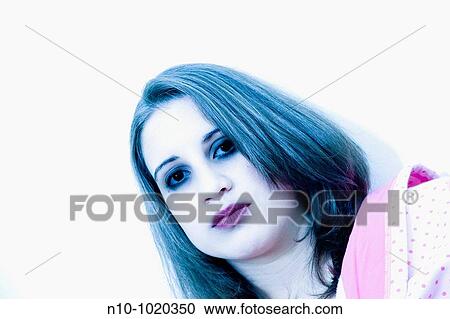 Close-up of a young woman View Large Photo Image Stock Image - Close-up of a young woman. Fotosearch