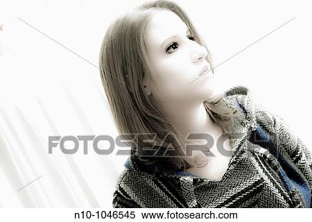 Close-up of a young woman View Large Photo Image Stock Photography - Close-up of a young woman. Fotosearch