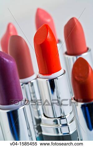 Close up of colorful lipsticks View Large Photo Image Stock Photography - Close up of colorful lipsticks. Fotosearch