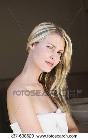 Close up of neck & profile of young woman with long blonde hair. View Large Photo Image Stock Photo - Close up of neck & profile of young woman with long blonde hair.. Fotosearch