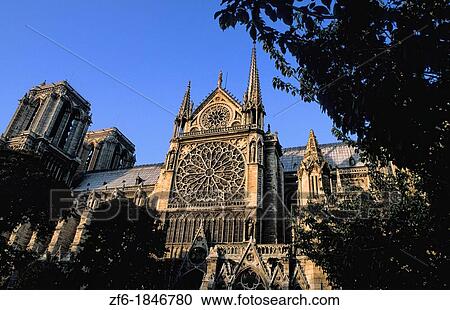 close-up of rose window Notre Dame church Paris France View Large Photo Image Stock Image - close-up of rose window Notre Dame church Paris France. Fotosearch