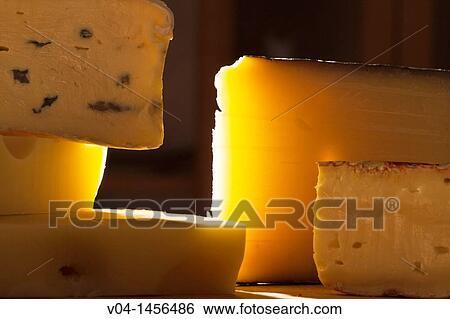Close up of several cheeses View Large Photo Image Stock Photograph - Close up of several cheeses. Fotosearch