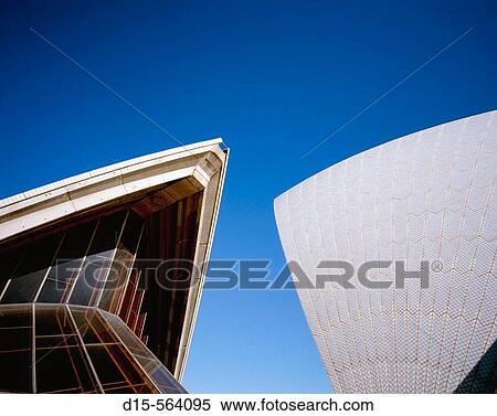 Stock Photography - Close up of the shell roof of the Opera House.. Fotosearch