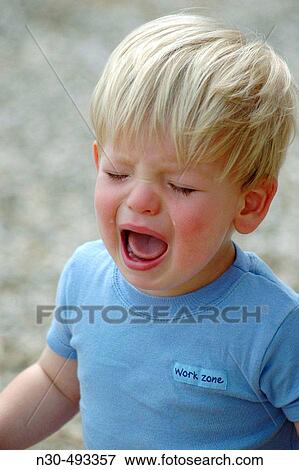 Close up of Toddler Boy Crying View Large Photo Image Stock Photo - Close up of Toddler Boy Crying. Fotosearch