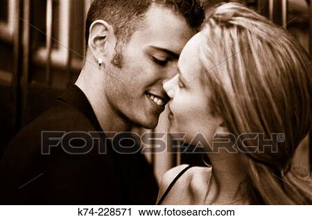 close up of young couple kissing View Large Photo Image Stock Image - close up of young couple kissing. Fotosearch