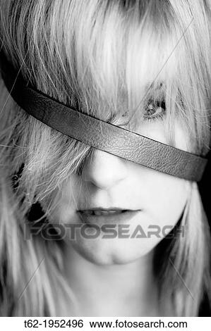 Close-up portrait of a beautiful young blonde. White and black. View Large Photo Image Stock Photograph - Close-up portrait of a beautiful young blonde. White and black.. Fotosearch