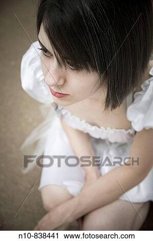Close_up of a young woman. View Large Photo Image Stock Image - Close_up of a young woman.. Fotosearch