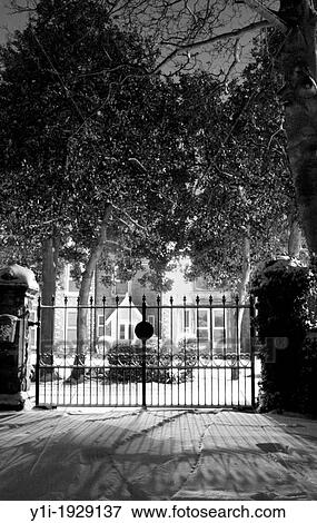 closed iron gates of house. Worksop, Notts, England, UK View Large Photo Image Stock Photo - closed iron gates of house. Worksop, Notts, England, UK. Fotosearch