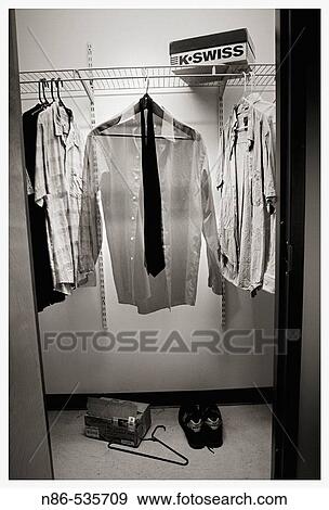 Stock Photo - Closet with clothes. Fotosearch