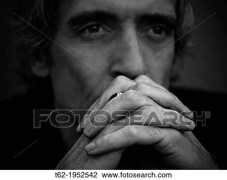 Closeup of a worried man. View Large Photo Image Stock Image - Closeup of a worried man.. Fotosearch
