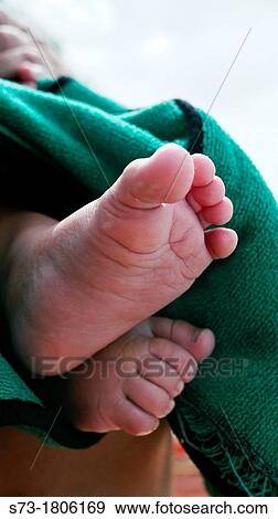 Closeup of baby feet View Large Photo Image Stock Photo - Closeup of baby feet. Fotosearch