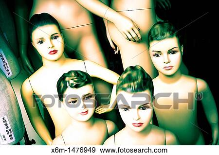 Stock Photo - clothes shop dummies Hanoi, Vietnam. Fotosearch