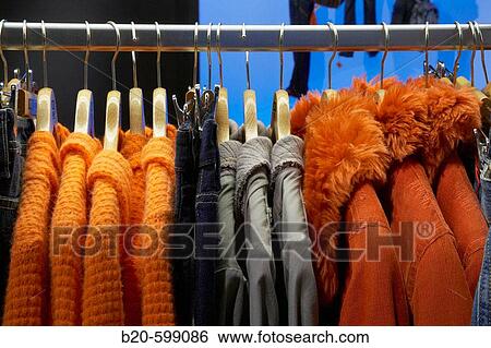 Clothes shop View Large Photo Image Stock Photograph - Clothes shop. Fotosearch