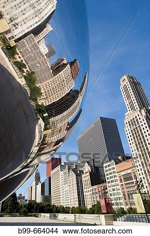 CLOUD GATE, MILLENNIUM PARK AND, DOWNTOWN SKYLINE, CHICAGO, ILLINOIS, USA View Large Photo Image Picture - CLOUD GATE, MILLENNIUM PARK AND, DOWNTOWN SKYLINE, CHICAGO, ILLINOIS, USA. Fotosearch
