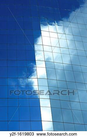 cloud reflected in office building window View Large Photo Image Stock Image - cloud reflected in office building window. Fotosearch