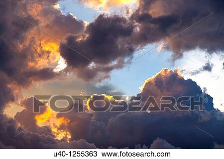 Clouds ar sunset View Large Photo Image Stock Image - Clouds ar sunset. Fotosearch