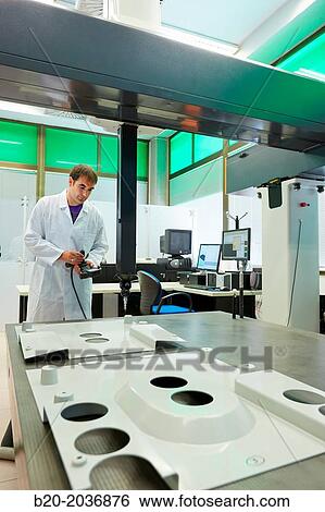 Stock Photograph - CMM Coord. Coordinate Measuring Machine. Service dimensional measuring machine. Innovative Metrology applied. Sariki Metrology. Elgoibar. Gipuzkoa. Basque Country. Spain.. Fotosearch