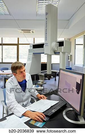 Stock Photo - CMM Crysta Apex. Coordinate Measuring Machine. Measurement consultancy service with customer parts. Innovative Metrology applied. Sariki Metrology. Elgoibar. Gipuzkoa. Basque Country. Spain.. Fotosearch