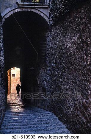 Cndaro street at the? Call? (old Jewish quarter), Girona. Catalonia, Spain View Large Photo Image Stock Image - Cndaro street at the? Call? (old Jewish quarter), Girona. Catalonia, Spain. Fotosearch