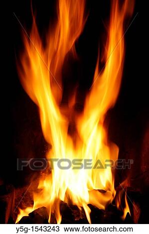 coal fire in living room View Large Photo Image Stock Image - coal fire in living room. Fotosearch