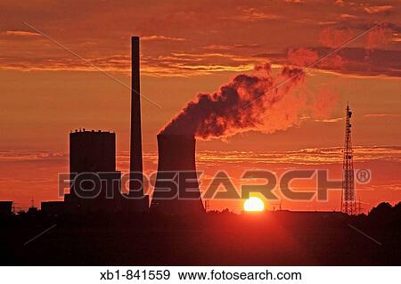 Coal-fired power station near Peine, district Peine, Lower-Saxony, Germany, Europe View Large Photo Image Stock Photo - Coal-fired power station near Peine, district Peine, Lower-Saxony, Germany, Europe. Fotosearch