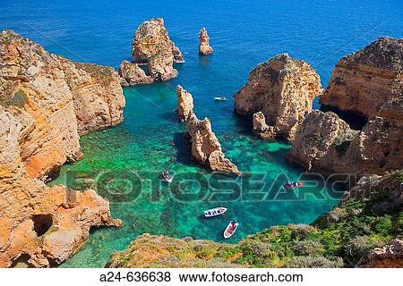 Stock Photo - Coast, Algarve. Portugal (March 2007). Fotosearch