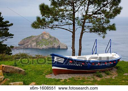 Coastline and hermitage in San Juan de Gaztelugatxe Bermeo, Biscay, Basque Country, Spain View Large Photo Image Stock Image - Coastline and hermitage in San Juan de Gaztelugatxe Bermeo, Biscay, Basque Country, Spain. Fotosearch