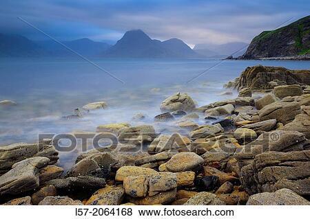 Coastline at Elgol, Scotland. View Large Photo Image Stock Photo - Coastline at Elgol, Scotland.. Fotosearch