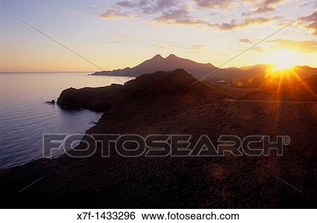 Coastline from La Amatista viewpoint Near La Isleta del Moro Cabo de Gata-Nijar Natural Park Biosphere Reserve, Almeria province, Andalucia, Spain View Large Photo Image Stock Photograph - Coastline from La Amatista viewpoint Near La Isleta del Moro Cabo de Gata-Nijar Natural Park Biosphere Reserve, Almeria province, Andalucia, Spain. Fotosearch