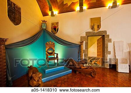 Coat of arms in the hall of Castle of Pbol, Gala- Salvador Dal? Foundation, Pbol, Baix EmpordB, Costa Brava, Girona province, Catalonia, Spain. View Large Photo Image Stock Image - Coat of arms in the hall of Castle of Pbol, Gala- Salvador Dal? Foundation, Pbol, Baix EmpordB, Costa Brava, Girona province, Catalonia, Spain.. Fotosearch