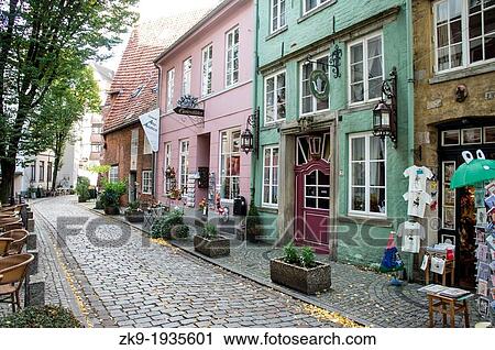 cobblestone st. in the Schnoor Quarter, Bremen Germany View Large Photo Image Stock Image - cobblestone st. in the Schnoor Quarter, Bremen Germany. Fotosearch