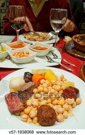 Cocido madrileo serving. Madrid, Spain. View Large Photo Image Stock Photo - Cocido madrileo serving. Madrid, Spain.. Fotosearch