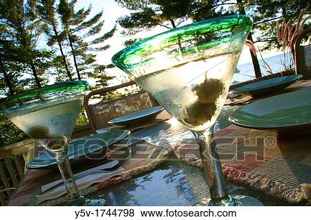 Stock Photo - Cocktails before dinner. Fotosearch