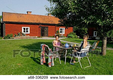 Coffe at the summer house View Large Photo Image Stock Photo - Coffe at the summer house. Fotosearch