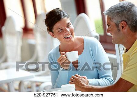 Stock Image - Coffee shop, spa-relais. Lierganes hotel and spa, Cantabria, Spain. Fotosearch