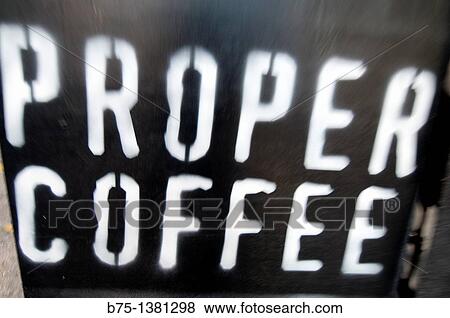 Coffee sign View Large Photo Image Stock Photo - Coffee sign. Fotosearch