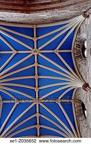 Stock Image - Coffered, St. Giles? Cathedral, Edinburgh, Scotland, UK. Fotosearch