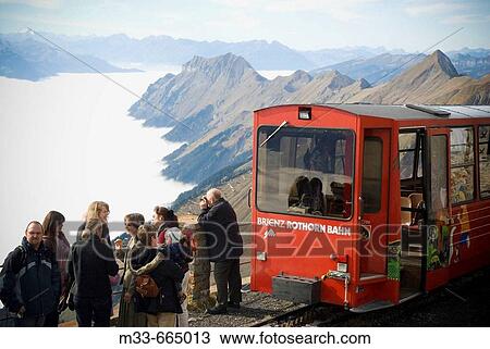 Cog railway Rothorn Bahn between Brienz and Brienzer Rothorn peak. Swiss alps. Switzerland. View Large Photo Image Stock Image - Cog railway Rothorn Bahn between Brienz and Brienzer Rothorn peak. Swiss alps. Switzerland.. Fotosearch