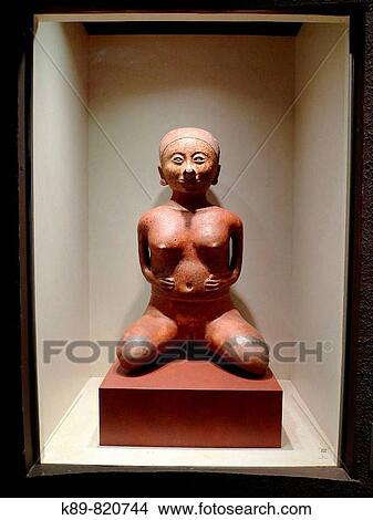 Picture - Colima pregnant figure, Anthropology National Museum, Mexico City. Fotosearch