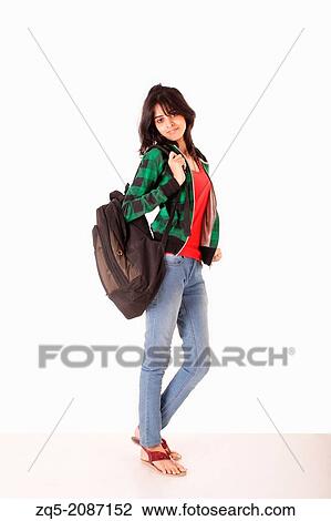 College going teenage girl, Pune, India. View Large Photo Image Stock Image - College going teenage girl, Pune, India.. Fotosearch