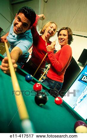 College students play pool. View Large Photo Image Stock Photo - College students play pool.. Fotosearch
