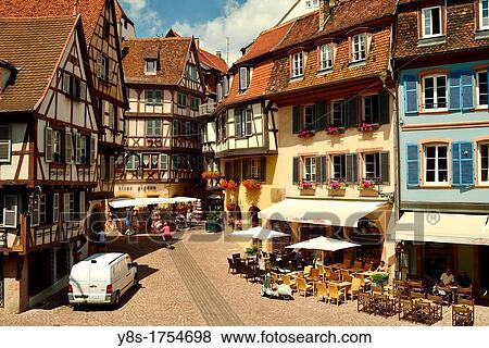 Colmar, Alsace, France, old town View Large Photo Image Stock Photo - Colmar, Alsace, France, old town. Fotosearch