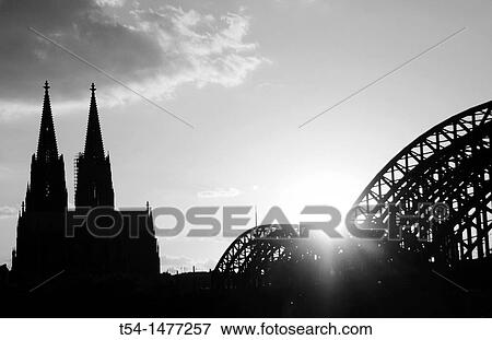 Cologne Cathedral at sunset View Large Photo Image Stock Photo - Cologne Cathedral at sunset. Fotosearch