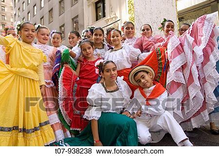 Colombian dance group wearing? polleras?, a folkloric costume, Annual Hispanic Day Parade on 5th Avenue, New York City, Celebrating the Hispanic Heritage. View Large Photo Image Stock Photo - Colombian dance group wearing? polleras?, a folkloric costume, Annual Hispanic Day Parade on 5th Avenue, New York City, Celebrating the Hispanic Heritage.. Fotosearch